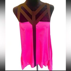 Strappy geometric dressy top